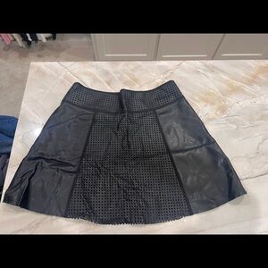 Club Monaco faux leather skirt